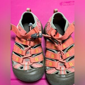 Keen Pink Water Shoes with Sturdy Rubber Toe Cap